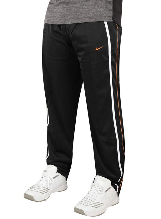 black trouser with orange strip by xtremesportswear PLUS 8000 TROUSER pose 2