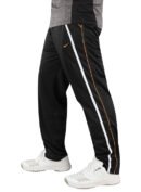 black trouser with orange strip by xtremesportswear PLUS 8000 TROUSER pose 3