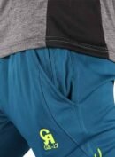 GR-17 TROUSER sky blue trouser with green printing zoom on pocket