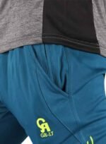 GR-17 TROUSER sky blue trouser with green printing zoom on pocket GR-17 TROUSER sky blue trouser with green printing zoom on pocket