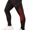 GR-17 TROUSER black trouser with red printing