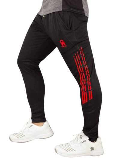 GR-17 TROUSER black trouser with red printing