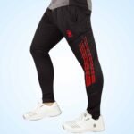 GR-17 TROUSER black trouser with red printing GR-17 TROUSER black trouser with red printing