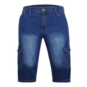 Blue-Men-Denim-Knee-Lenght-Shorts-Pakistan