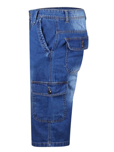 buy-Blue-Men-Denim-Knee-Length-Shorts-Pakistan