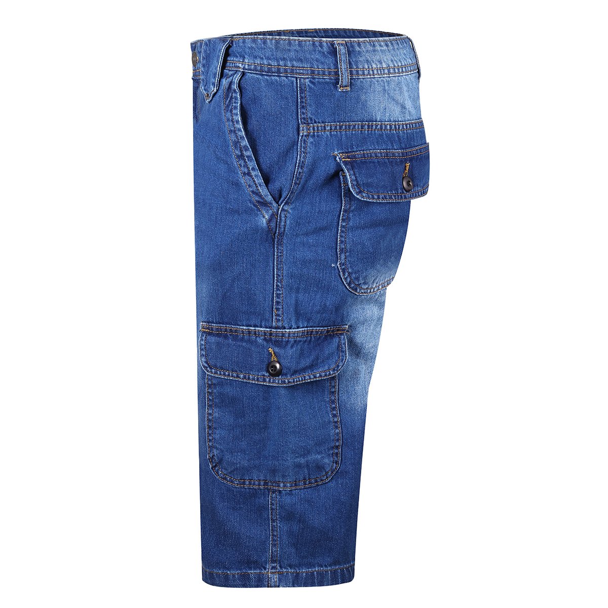 buy-Blue-Men-Denim-Knee-Length-Shorts-Pakistan