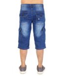 Blue-Men-Denim-Knee-Length-Shorts-Pakistan