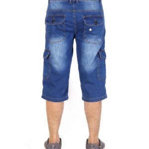 Blue-Men-Denim-Knee-Length-Shorts-Pakistan